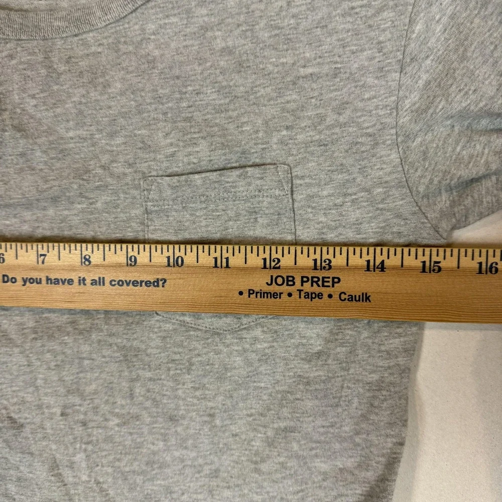 Gap Shirt Kids S 6-7 Gray Pocket Long Sleeve Tagless Jersey Tee Top Basic